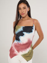Tie-Dye Cowl Neck Top