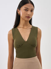 SupraSoft™ Basic Padded V-Neck Crop Top