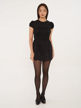 Short Puffed Sleeve Mini Dress