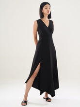 Surplice Neckline Maxi Dress