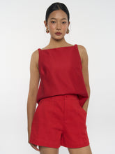 Structured Square-Neck Top