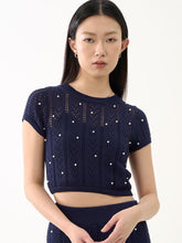 Knit Cropped Top With Inner