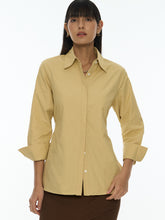 Cinch Waist Button Shirt