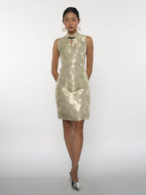 Brocade Sleeveless Dress
