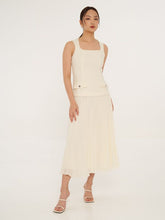 Sleeveless Tweed Long Dress