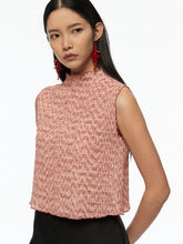 Mock Neck Sleeveless Top