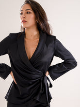 Satin Wrap Jacket