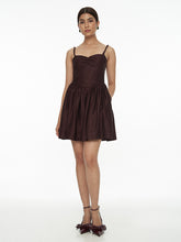 Flared-Skirt Mini Dress