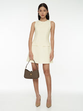 Tweed Round Neck Mini Dress