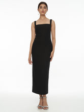 Square-Neck Sleeveless Dress