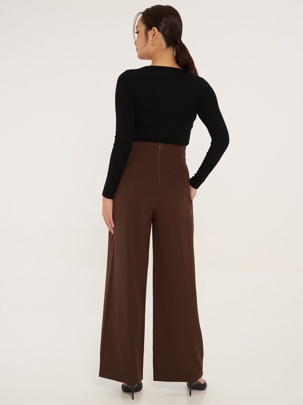 High Waist Pleated Pants