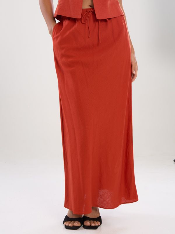 Elastic Maxi Skirt