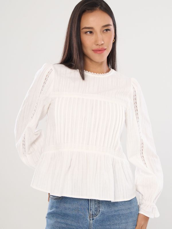 Elastic Puff Sleeve Top