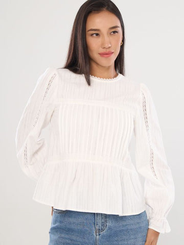 Elastic Puff Sleeve Top