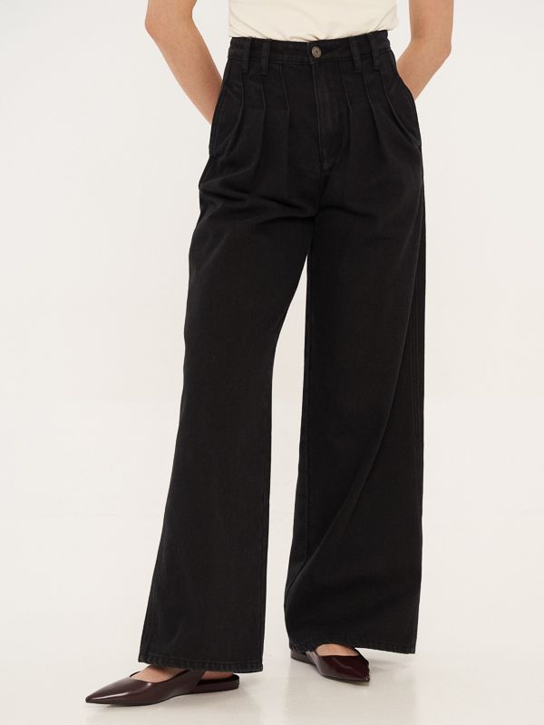 Denim High Rise Wide Leg