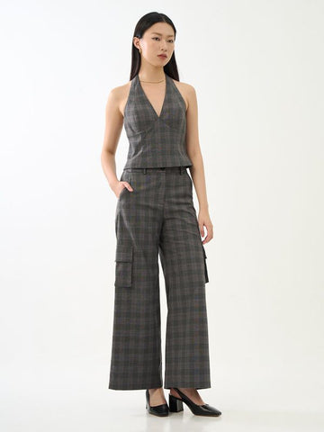 Cargo Plaid Pants
