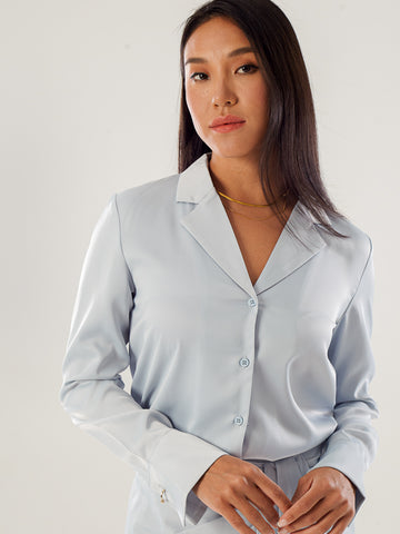 Satin Shirt Top