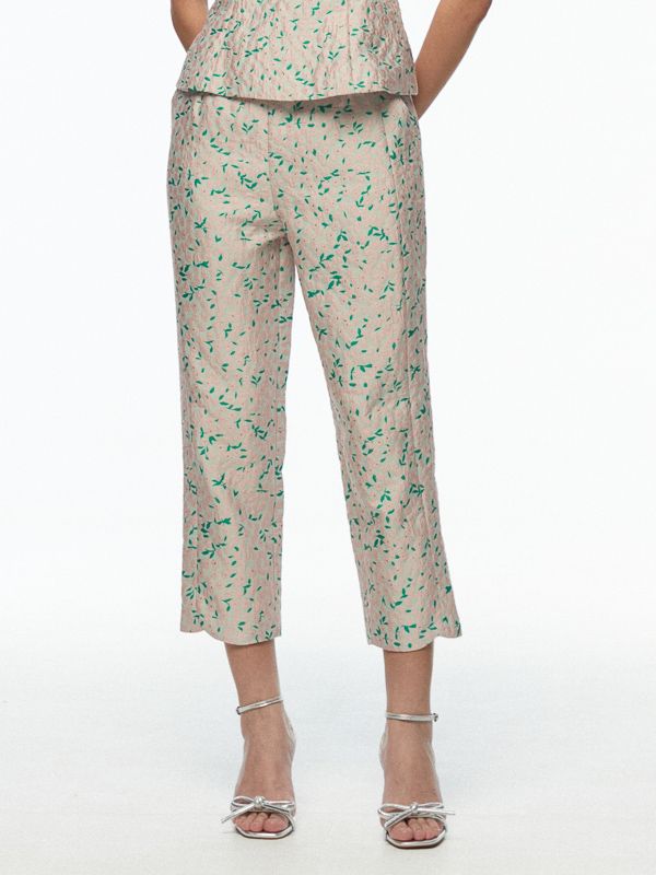 Jacquard Crop Pants
