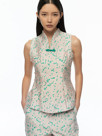 Chinese Knot Sleeveless Top