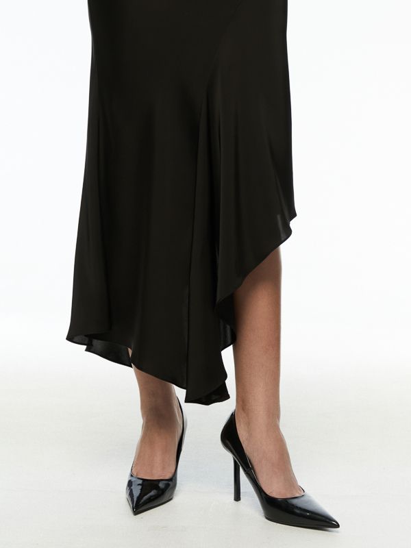 Asymmetric Midi Skirt