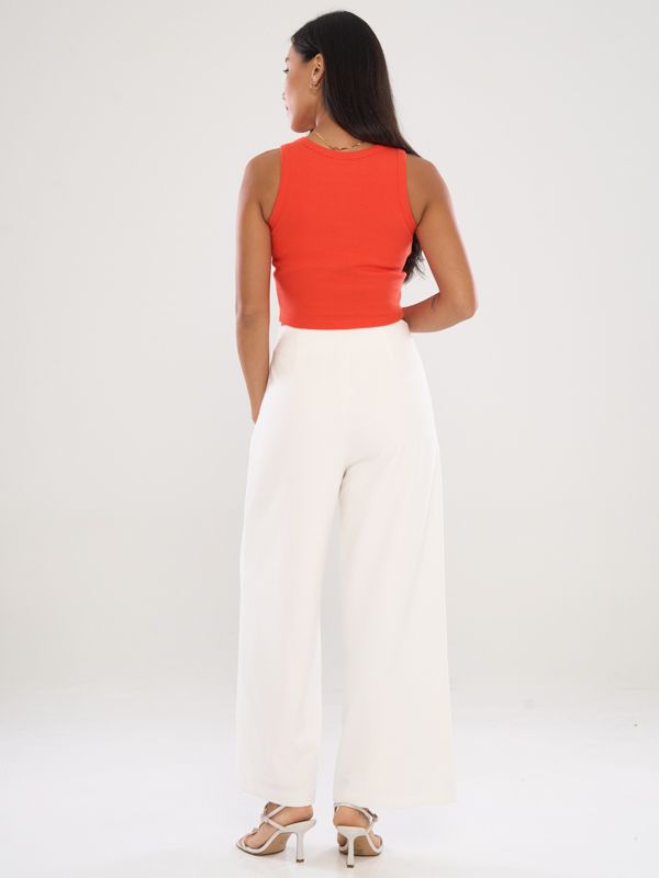 Tailored Straight Leg Pants