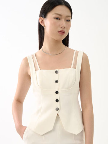 Square Neck Strappy Top