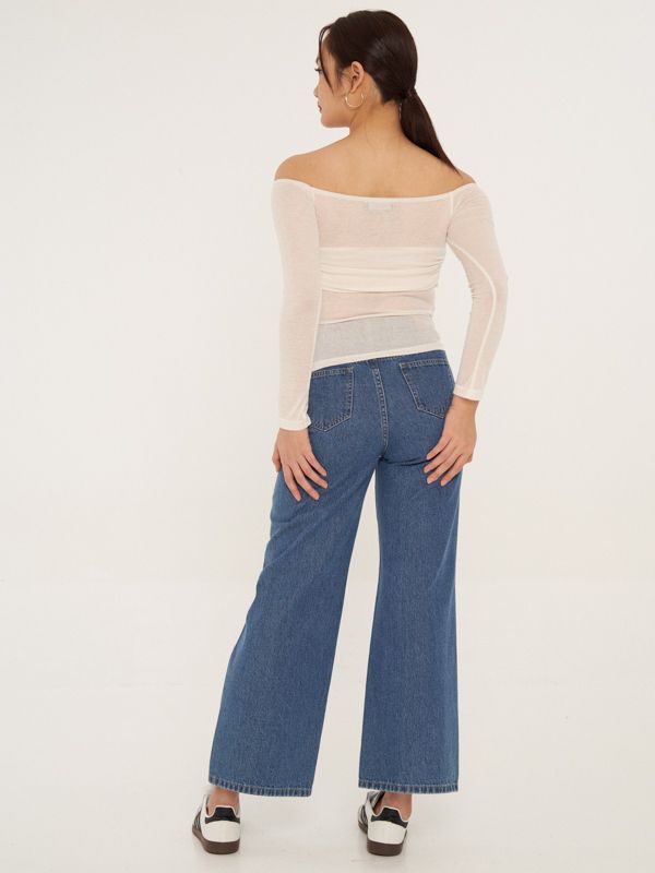 Off Shoulder Long Sleeve Top