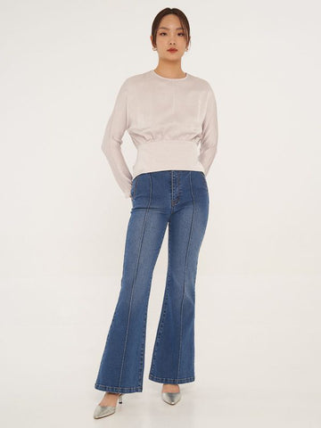 Tie Waist Long Sleeve Top