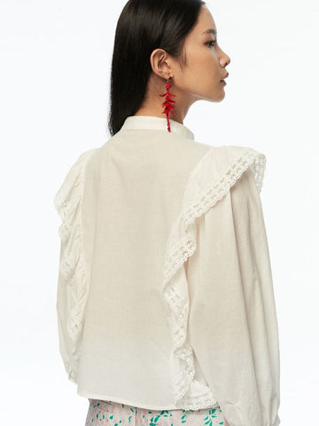 Ruffle Short Sleeve Blouse