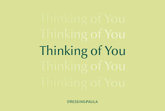 Thinking of You - Lime Green