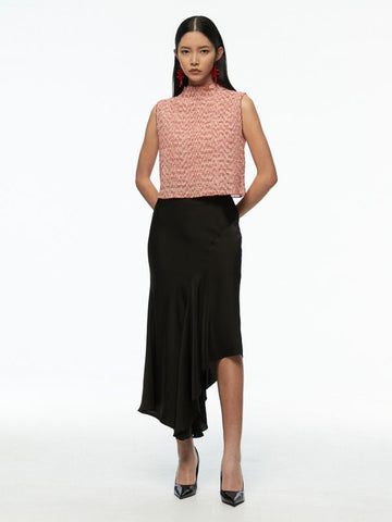 Mock Neck Sleeveless Top