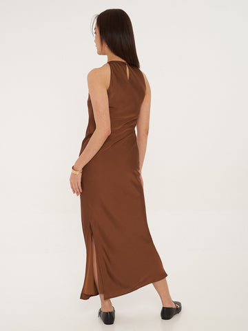 Satin Maxi Dress