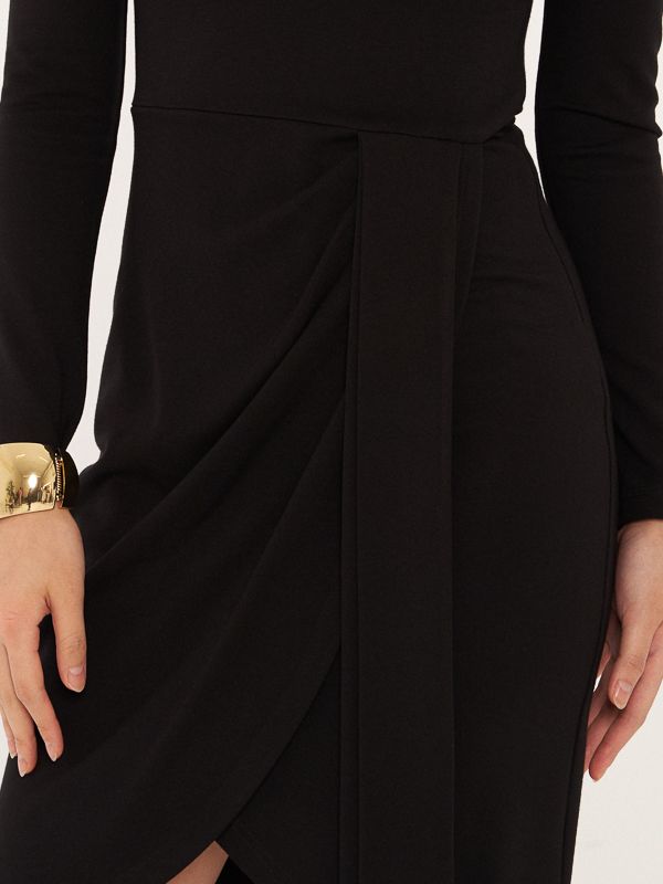 Twist Front Wrap Dress