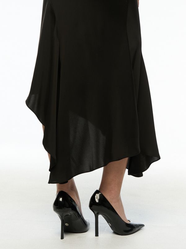 Asymmetric Midi Skirt