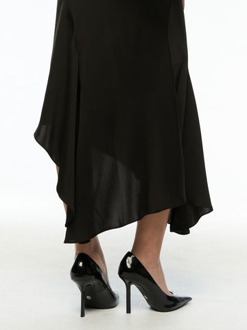 Asymmetric Midi Skirt