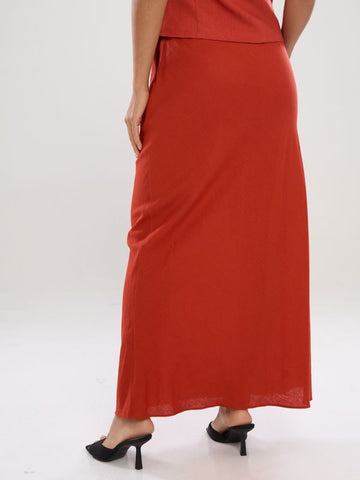 Elastic Maxi Skirt