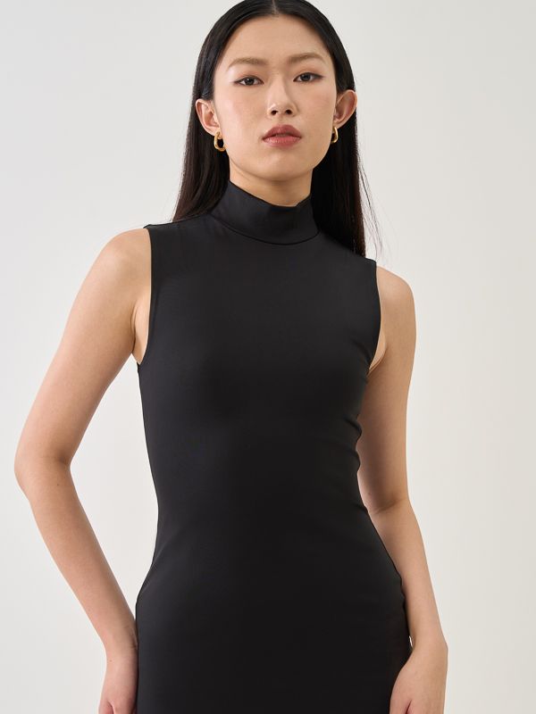 SupraSoft™ Basic High Neck Bodycon Dress
