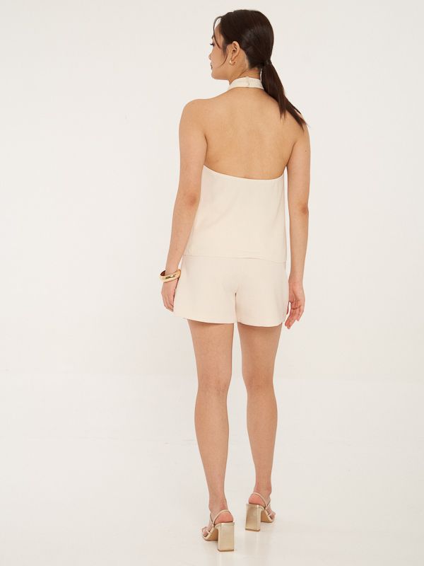 Backless Halter Top