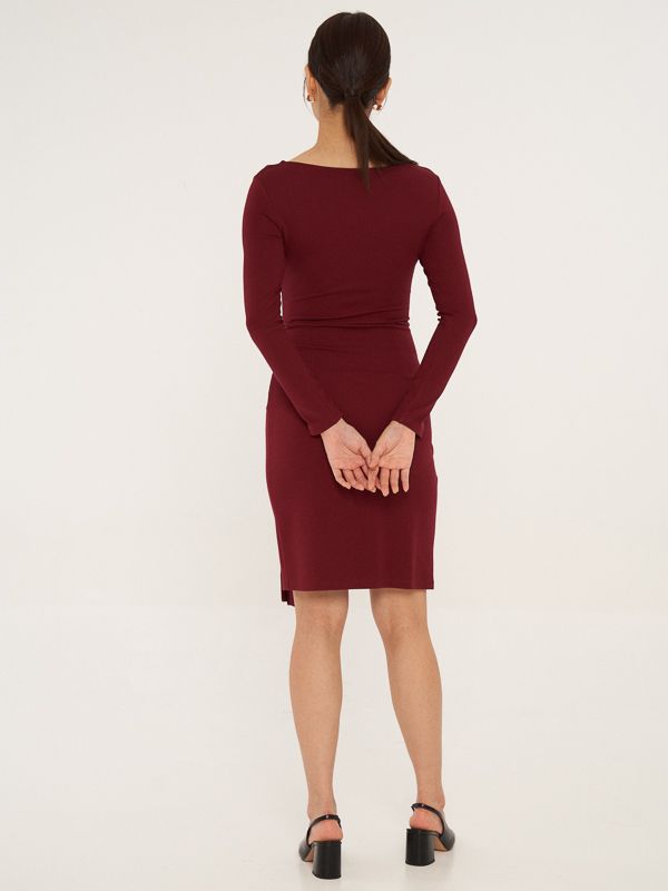 Twist Front Wrap Dress