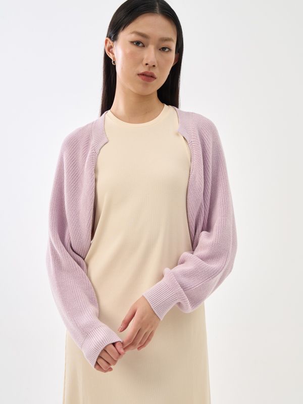Batwing Sleeve Crop Duster Cardigan