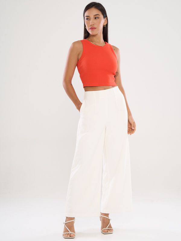 Tailored Straight Leg Pants