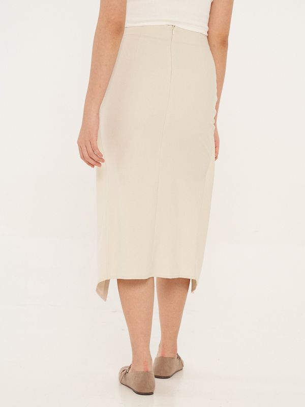 Draped Midi Skirt