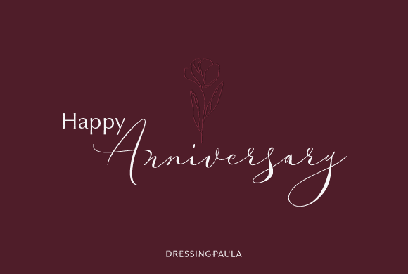 Happy Anniversary - Maroon