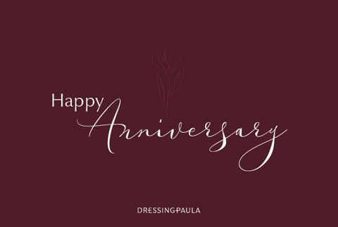 Happy Anniversary - Maroon