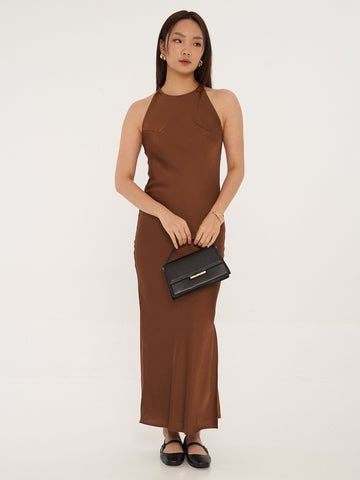 Satin Maxi Dress