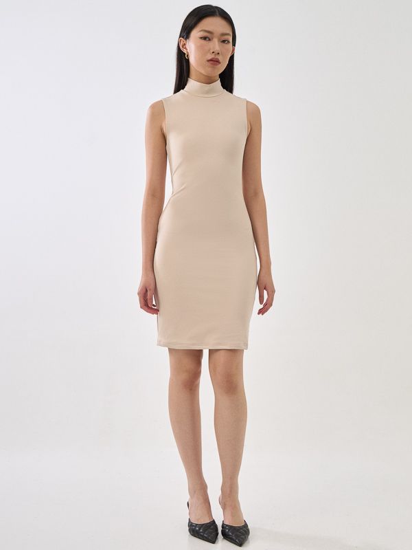 SupraSoft™ Basic High Neck Bodycon Dress