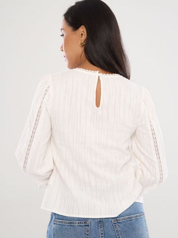 Elastic Puff Sleeve Top