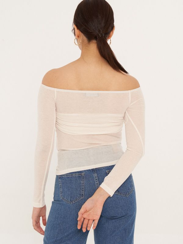 Off Shoulder Long Sleeve Top