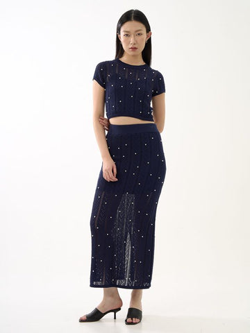 Knit Column Midi Skirt