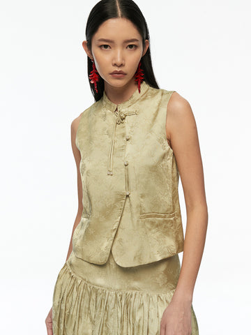 Mandarin Collar Vest